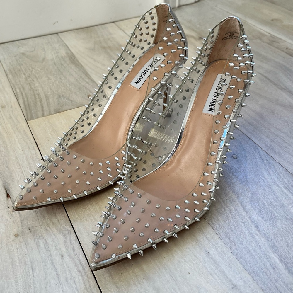 Steve Madden sheer and studded heels
Like new (used for photoshoots)